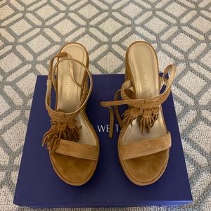 Stuart Weitzman suede wedge - size 8